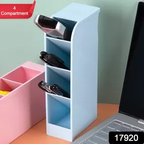 4 Compartment Pen Holder for Desk Organization (1 Pc)