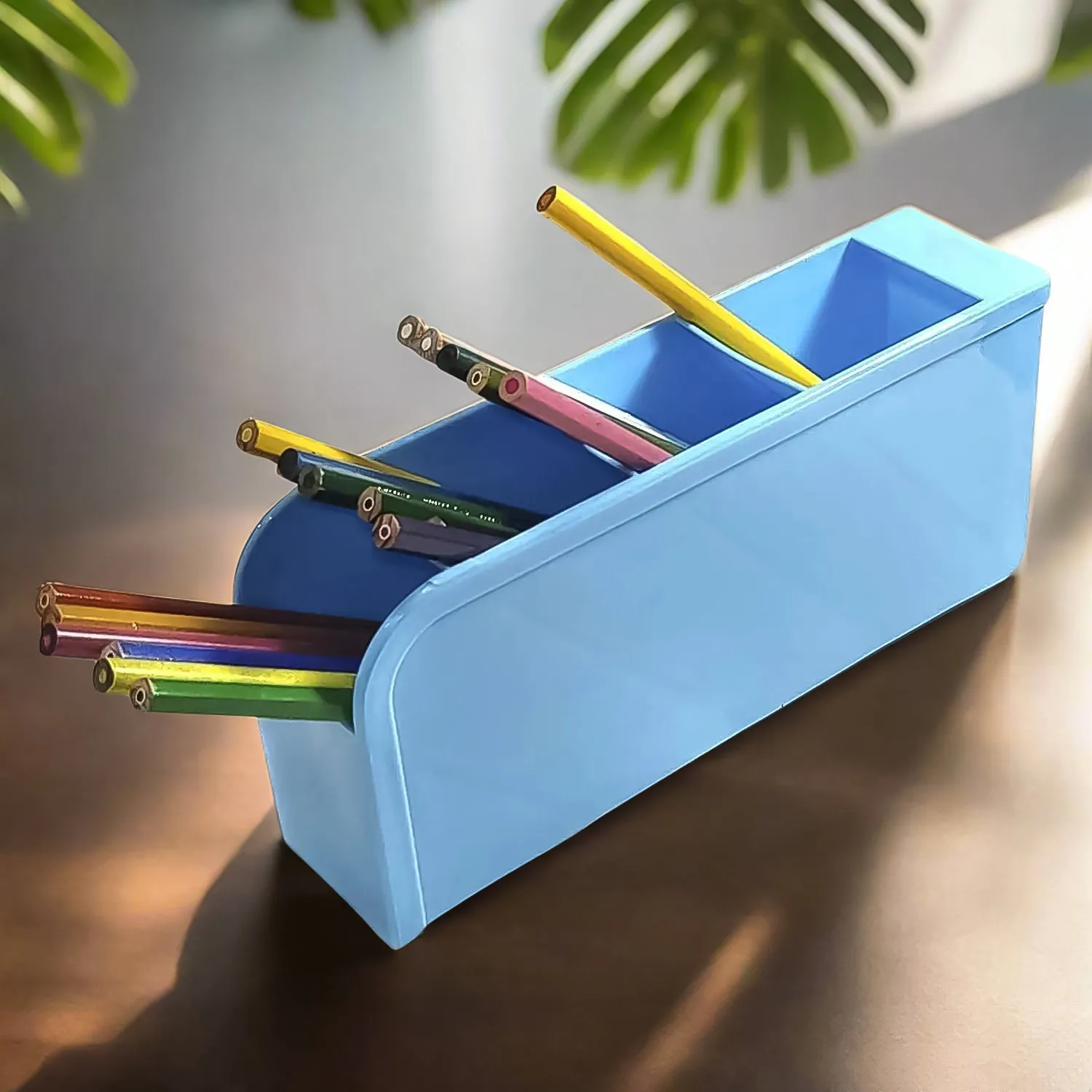 4 Compartment Pen Holder for Desk Organization (1 Pc)