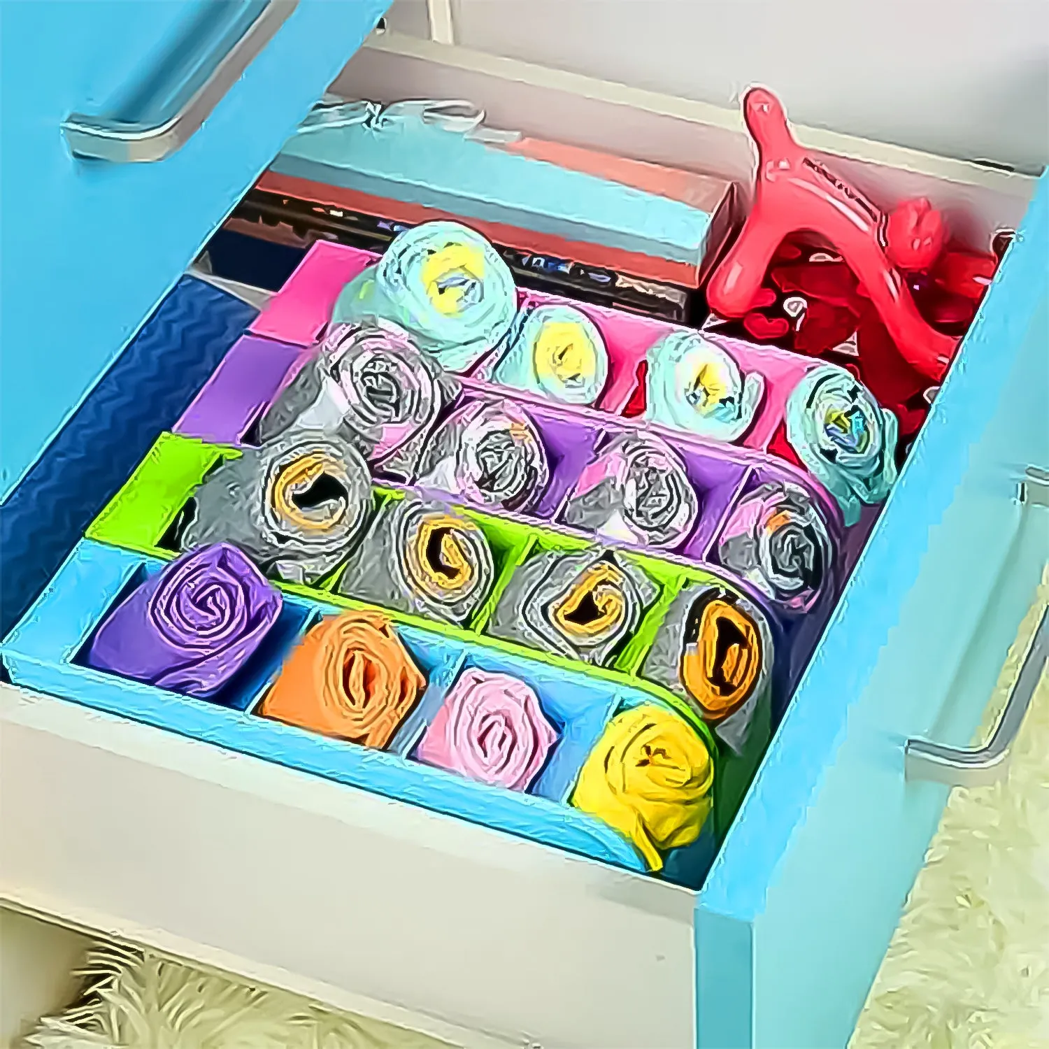 4 Compartment Pen Holder for Desk Organization (1 Pc)