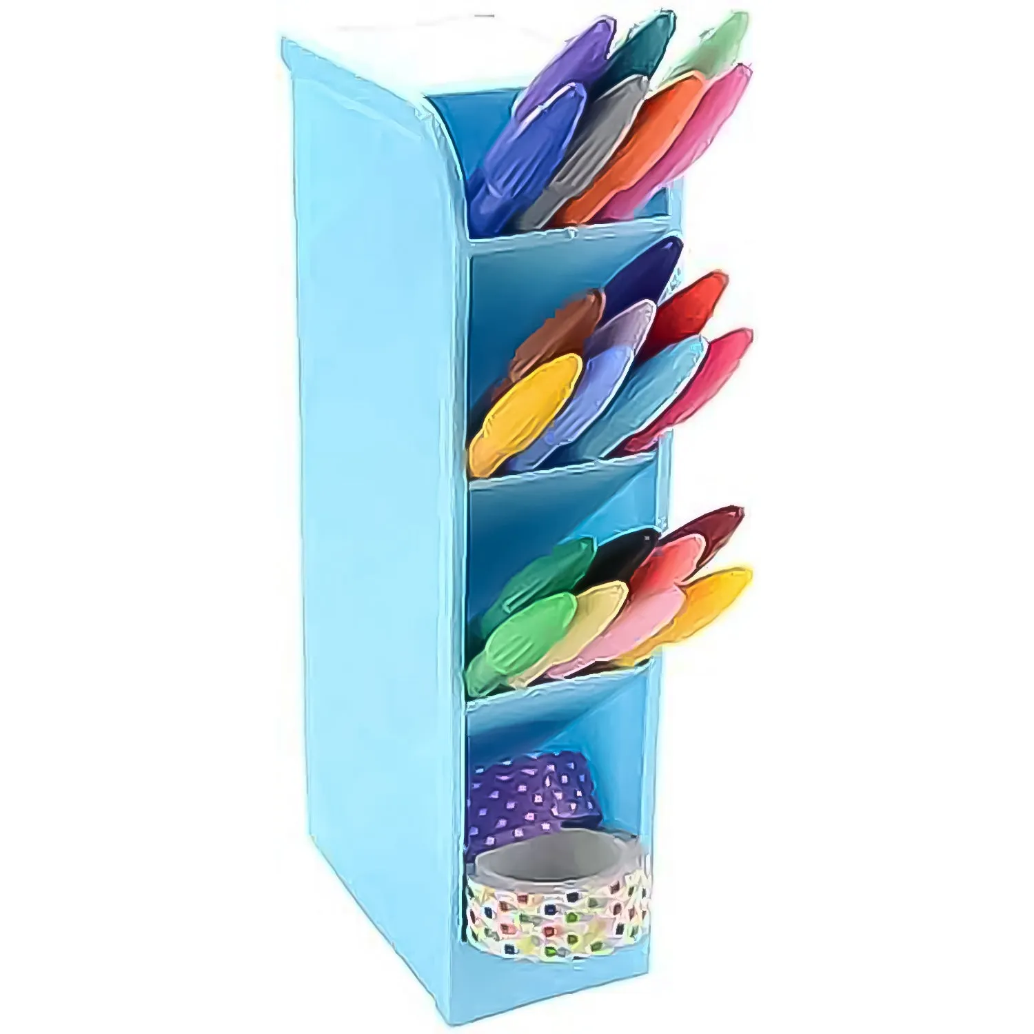 4 Compartment Pen Holder for Desk Organization (1 Pc)