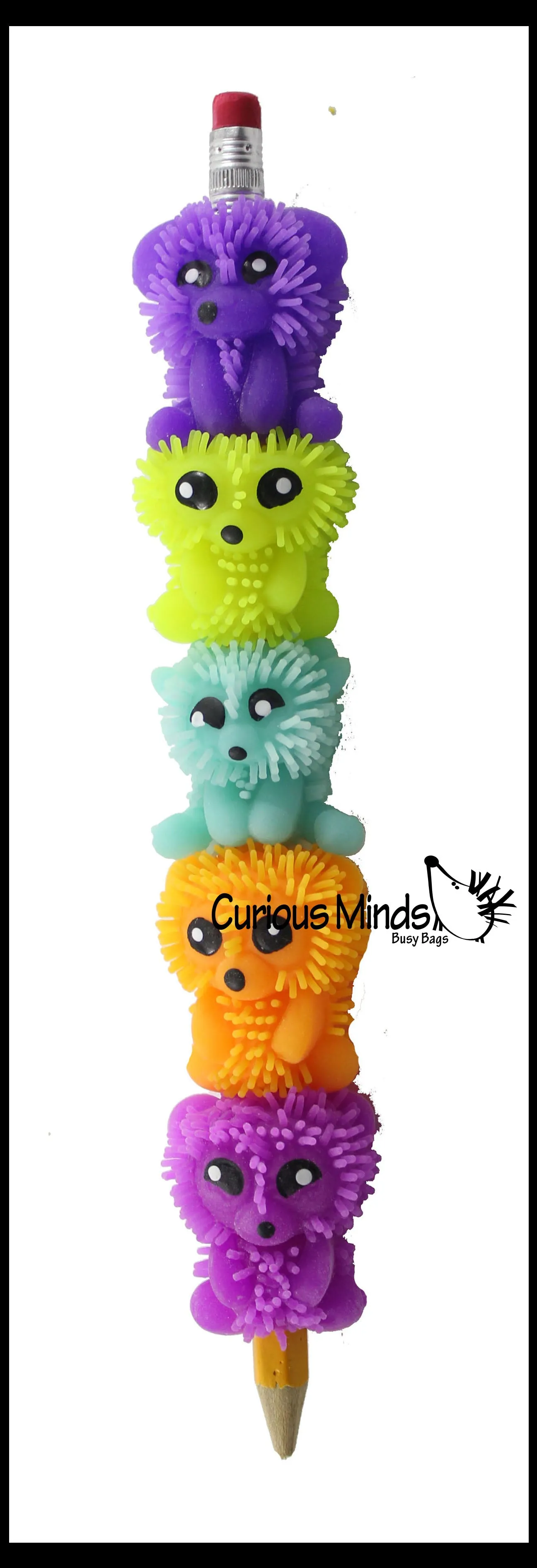 Animal Soft Puffer Pencil Grip - Sensory School Supply or Prize Grips
