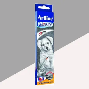 Artline Love Art Sketch Pencils for Artistic Excellence ( Pack Of 6 )