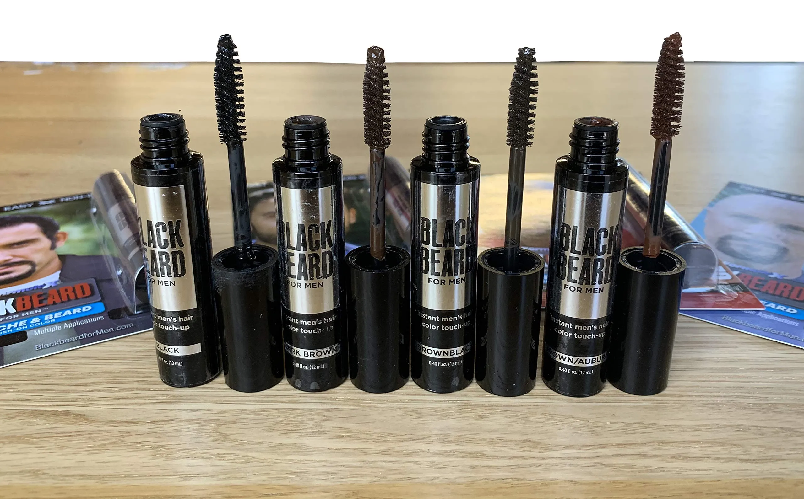 Blackbeard for Men - temporary brush on colour 12ml (0.40oz) BLACK (BLK-BRDBLK) BLK-BRDBLK