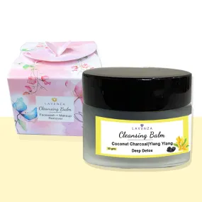 Detoxifying Cleansing Balm (50 gms) - Daily Face Cleanser   Makeup Remover | With Coconut Charcoal