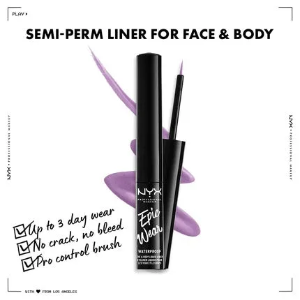 Epic Wear Liquid Liner Long-lasting waterproof eyeliner Lilac matte Nyx Professional Makeup