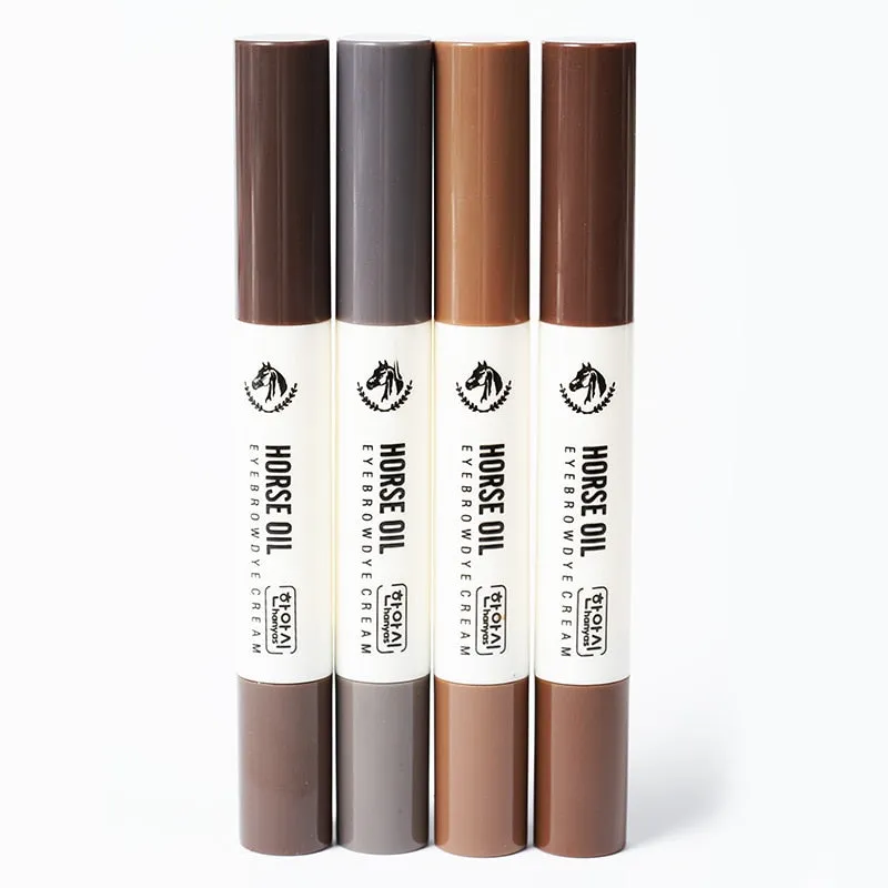 Eyebrow Pencil Brush Makeup Fine Eyebrow Pomade Gel Enhancer Waterproof Make Up Cosmetic Natural Eyebrow Gel Pomade With Brush