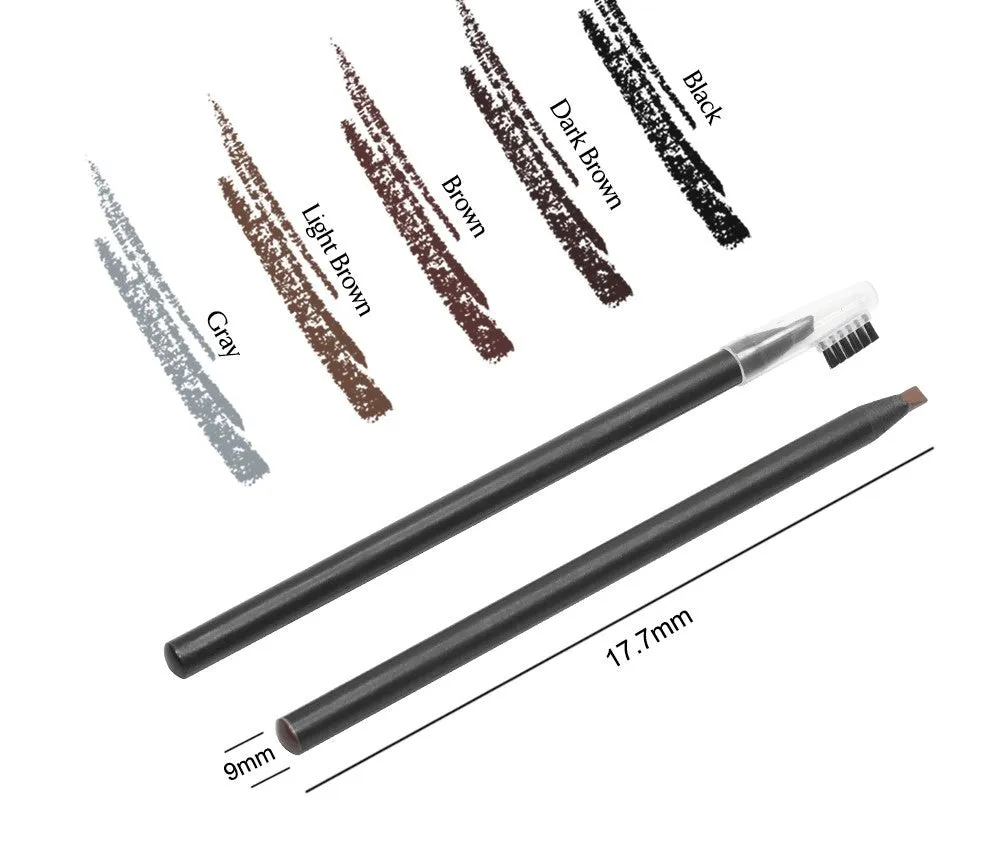 Eyebrow Pencil Waterproof Long Lasting Professional Fine Sketch Eye Brow Pencil mapping, project