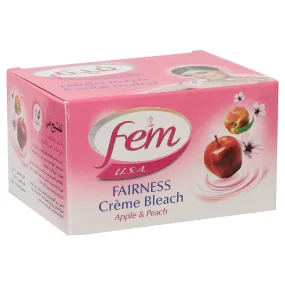 Fem Usa Fairness Creme Bleach ,Apple & Peach - 60gm