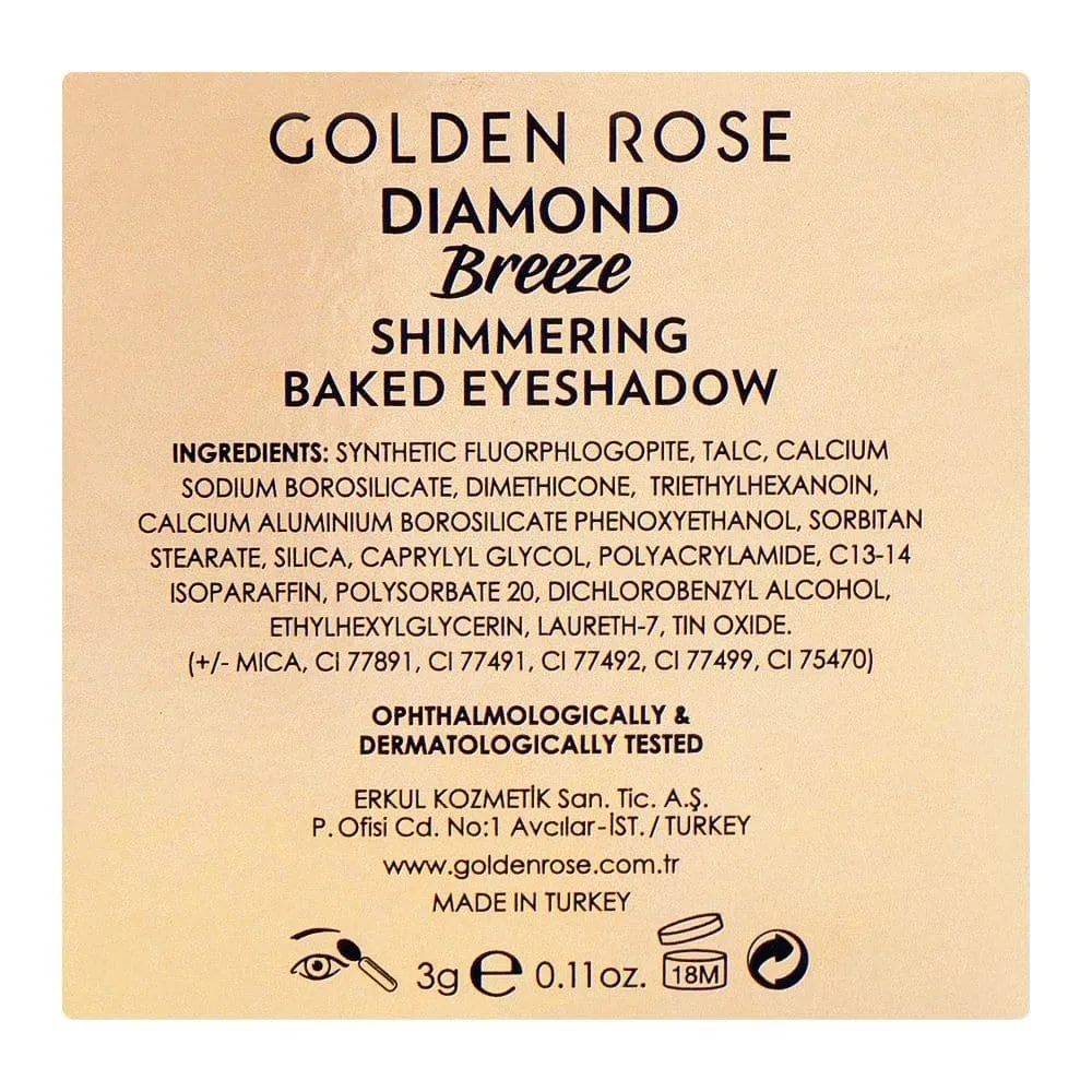 Golden Rose Diamond Breeze Shimmering Baked Eyeshadow NEW