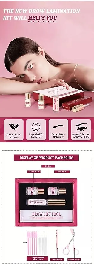 Iconsign Professional Eyebrow Lamination & Brow Lift Kit – Perfection Tools & Nourishment, Full Volume Eyebrow Styling & Eyelash Lift Kit