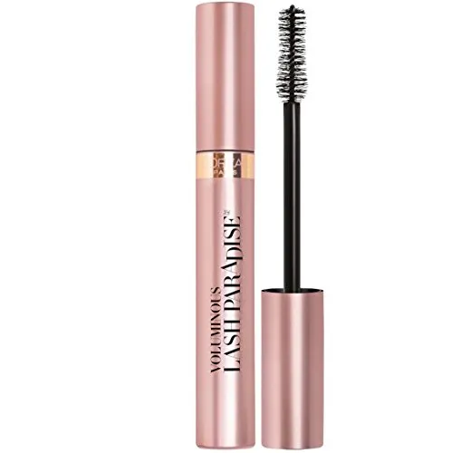 L'Oreal Paris Voluminous Makeup Lash Paradise Mascara, Voluptuous Volume, Intense Length, Feathery Soft Full Lashes, No Flaking, No Smudging, No Clumping, Black Brown, 0.25 Fl Oz (Pack of 1)