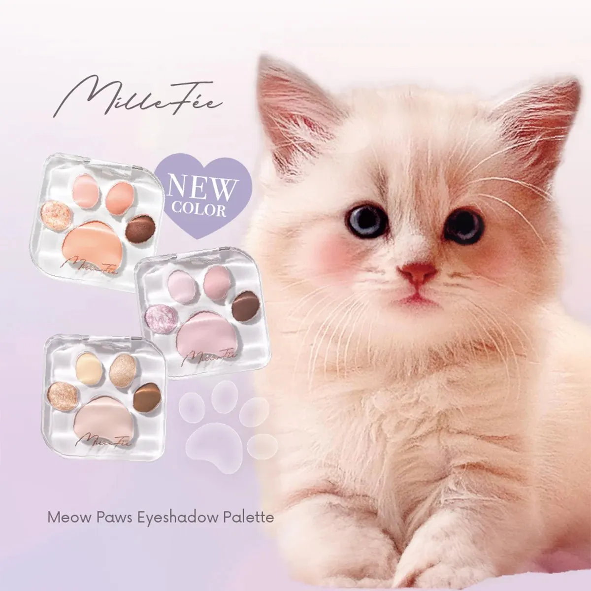 MILLEFEE Meow Paws Eyeshadow Palette - 03 Tsundere