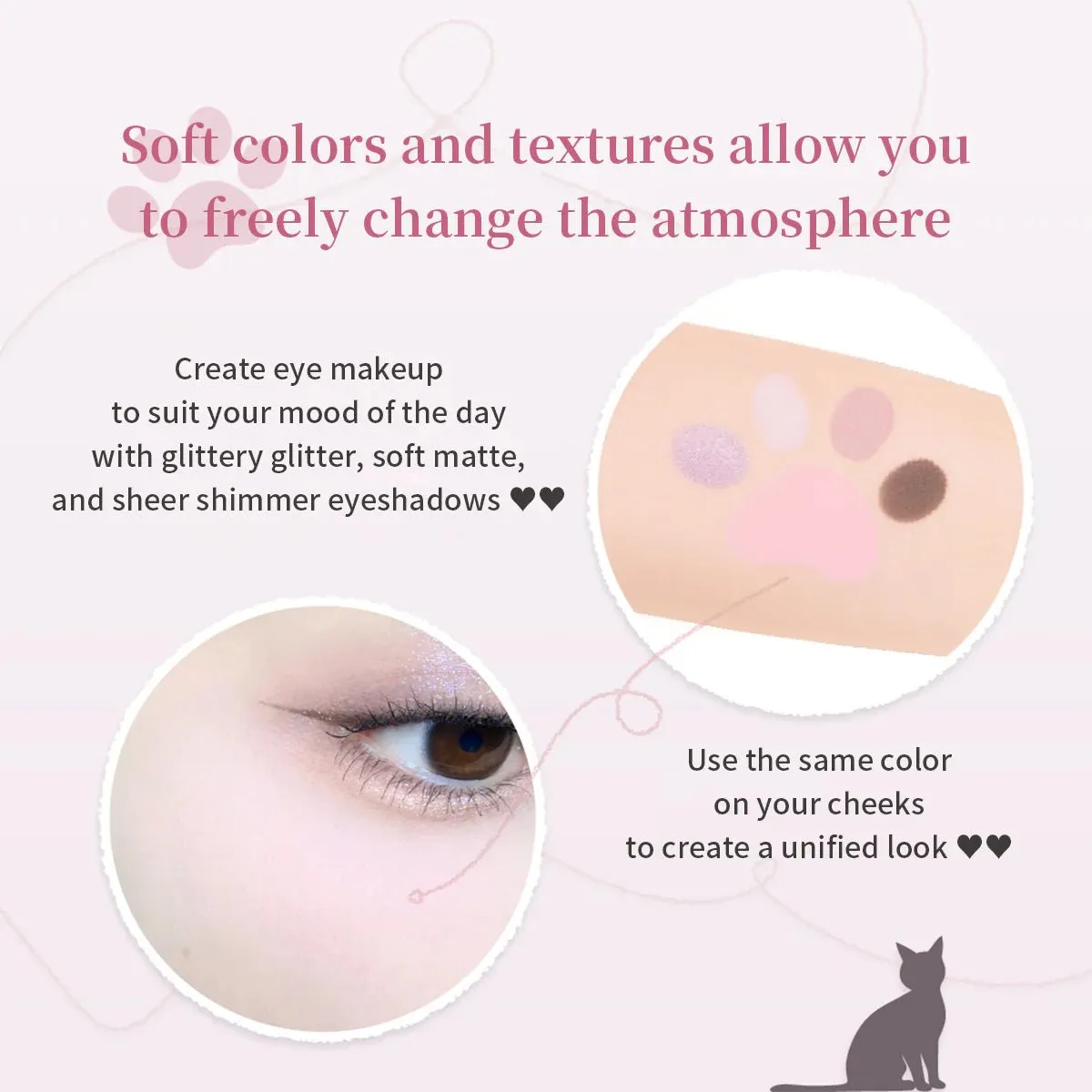 MILLEFEE Meow Paws Eyeshadow Palette - 03 Tsundere