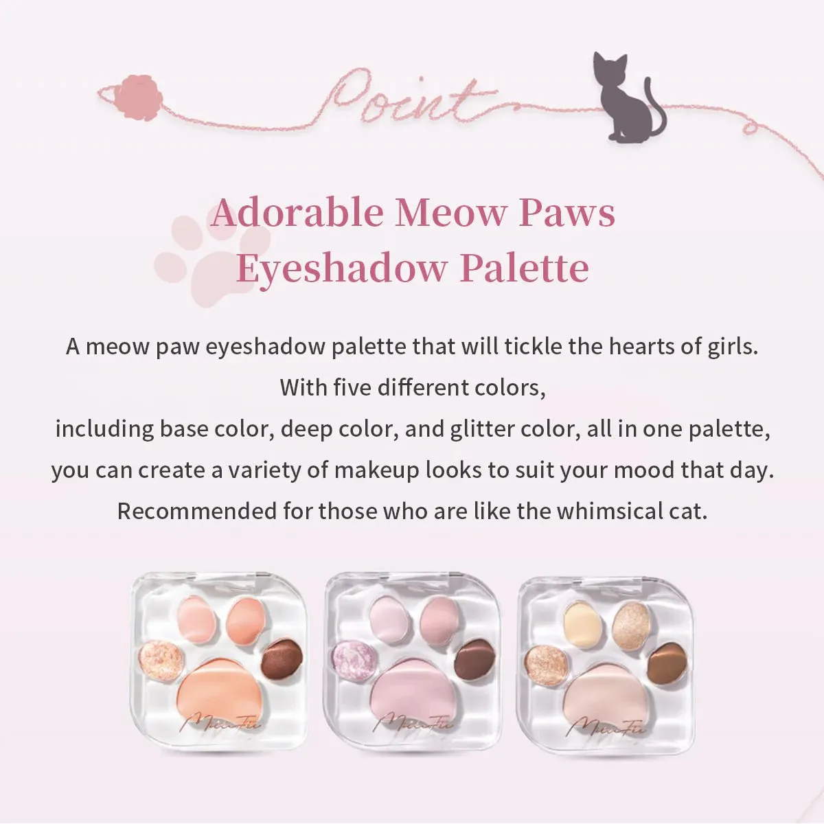 MILLEFEE Meow Paws Eyeshadow Palette - 03 Tsundere