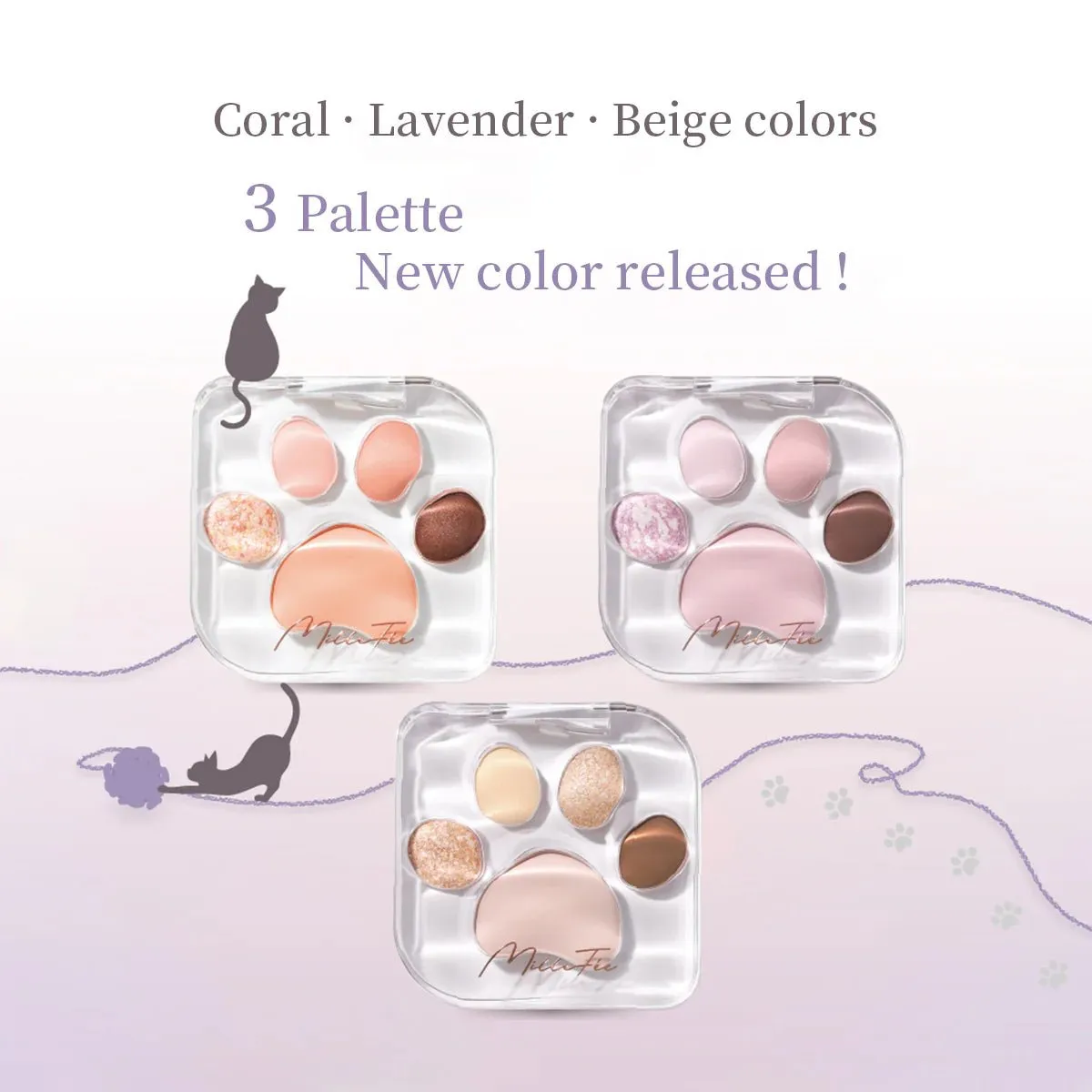 MILLEFEE Meow Paws Eyeshadow Palette - 03 Tsundere