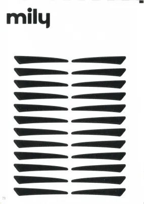 N°1 </br> Stick on eyeliners </br>matte black - classic shape