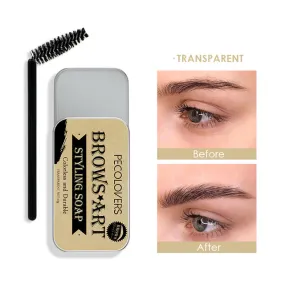 PECOLOVERS Eyebrow Soap Wax Trimmer Fluffy Feathery Waterproof Long Lasting 3D Eyebrow Pomade Setting Gel Women Makeup Tools S4482260