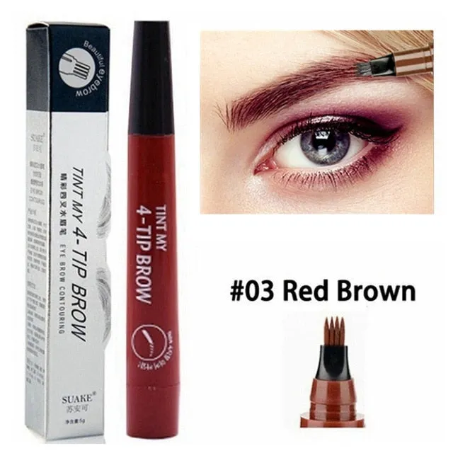 Popular 4 Points Waterproof Eyebrow Pencil