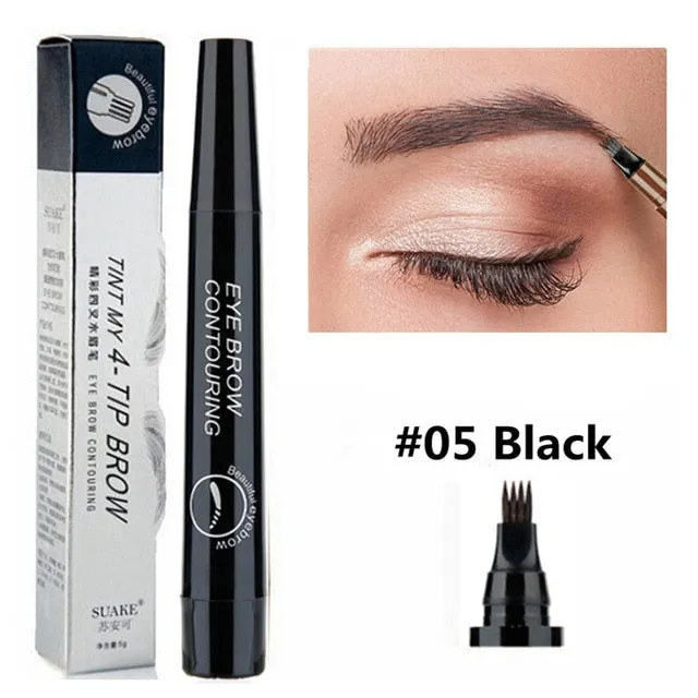 Popular 4 Points Waterproof Eyebrow Pencil