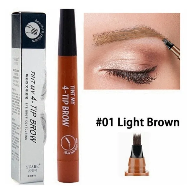 Popular 4 Points Waterproof Eyebrow Pencil