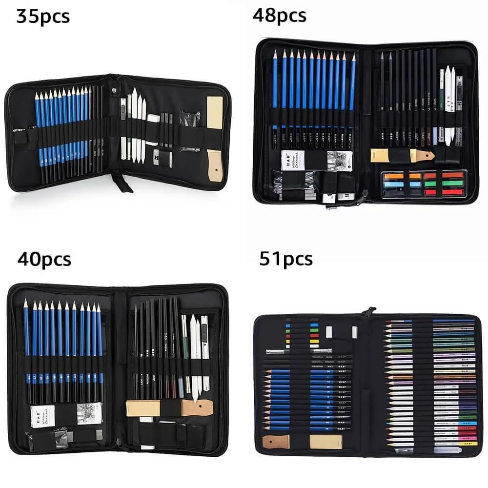Professional H&B Sketching Pencil Set for Drawing Painting