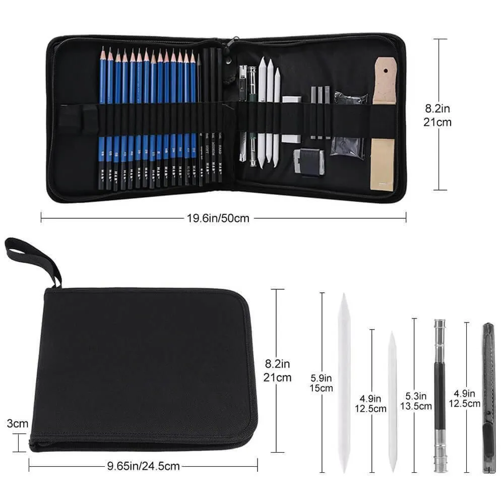 Professional H&B Sketching Pencil Set for Drawing Painting