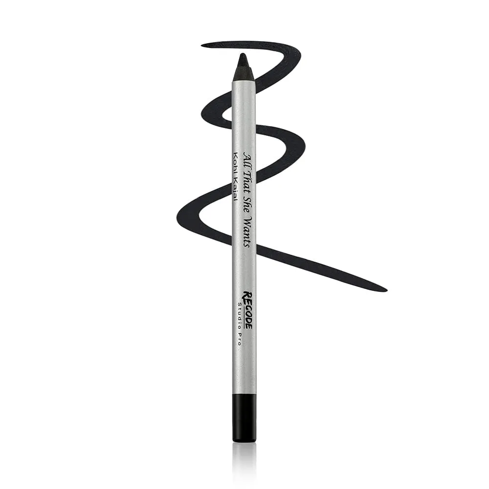 Recode Black Kohl Kajal Pencil - All That She Wants Eye Pencil 1.20 gms