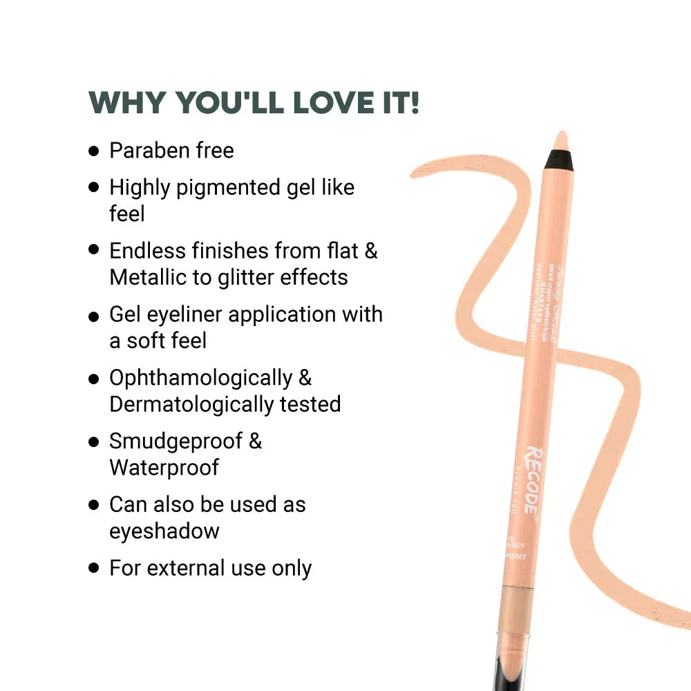 Recode Turning Heads Nude Crayon Gel Eyeliner Cum Kajal Pencil 1.20 gms