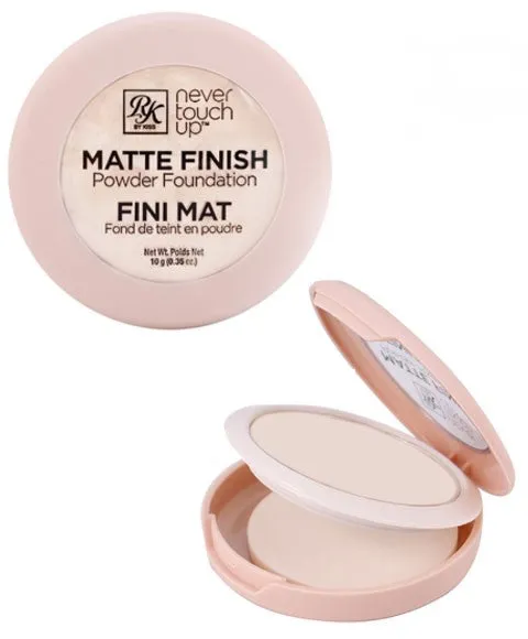RK By Kiss Never Touch Up Matte Finish Powder Foundation RMPFN01 Procelain