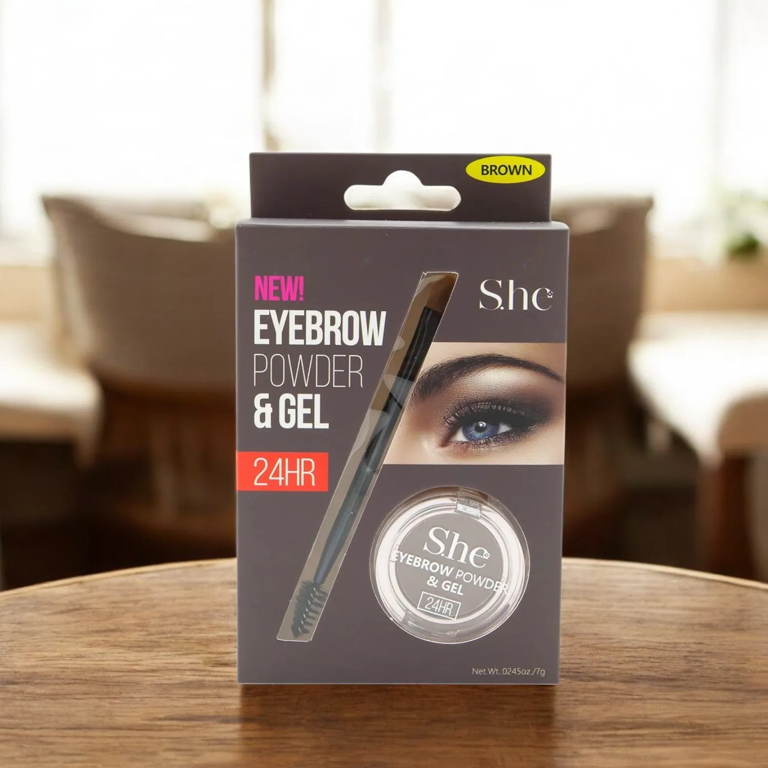 She Eyebrow Powder & Gel Brown