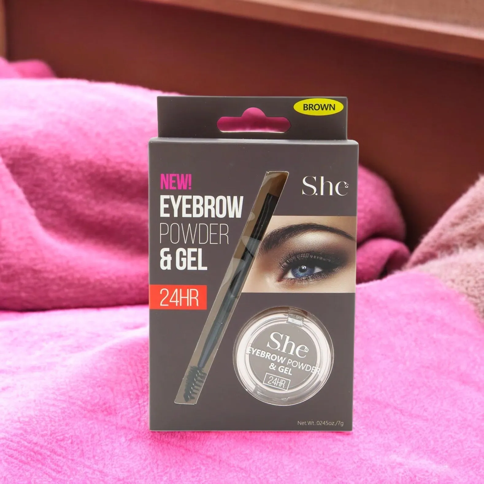 She Eyebrow Powder & Gel Brown