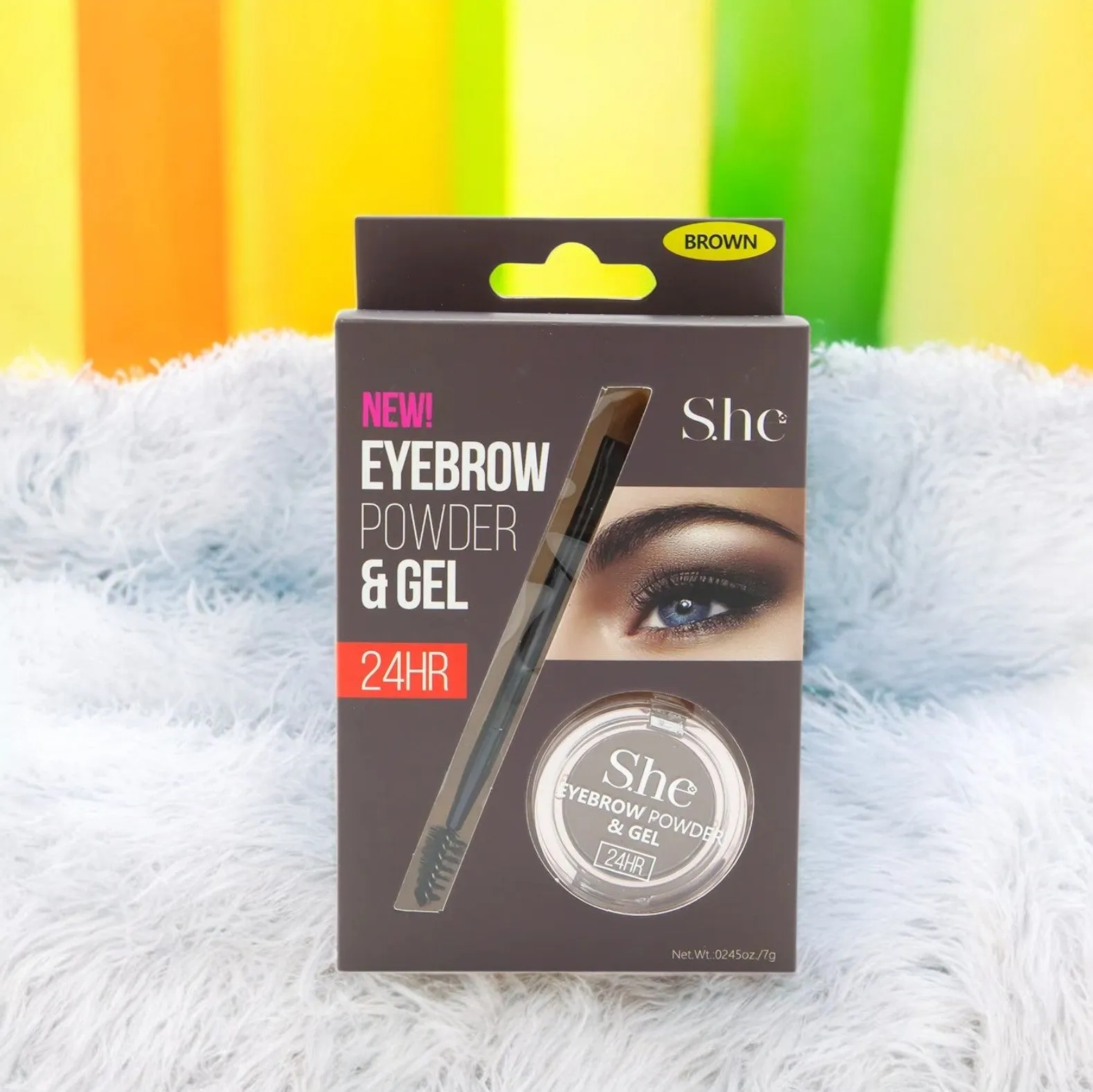 She Eyebrow Powder & Gel Brown