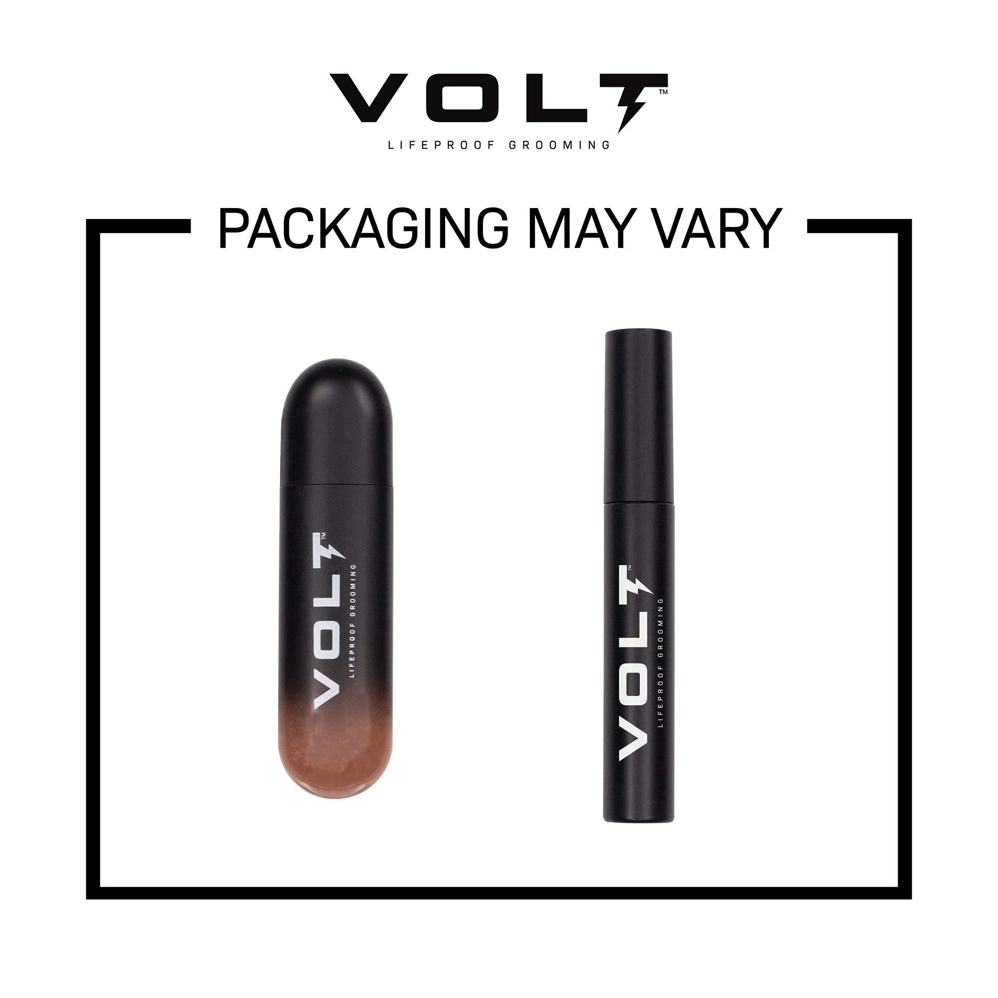 VOLT Grooming Instant Beard Color - Smudge and Water Resistant Quick Drying Brush on Color for Beards and Mustaches, Onyx (Black)