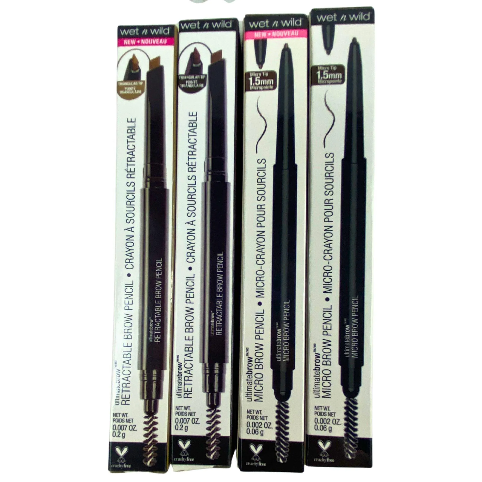 Wet N Wild Ultimate Micro Brow Pencil & Retractable Brow Pencil Assorted Colors (85 Pcs Lot)